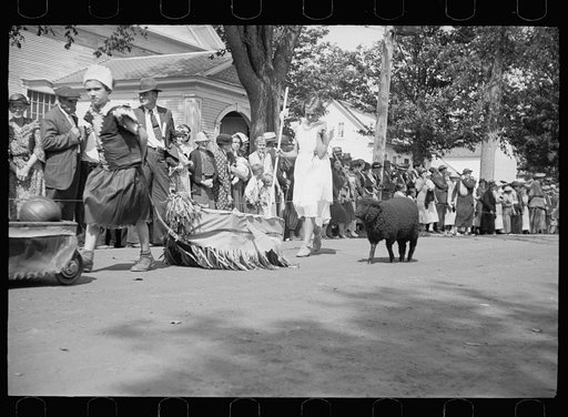 Untitled photo, possibly related to: Parade at the fair, Albany, Vermont