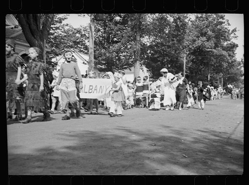 Untitled photo, possibly related to: Parade at the fair, Albany, Vermont