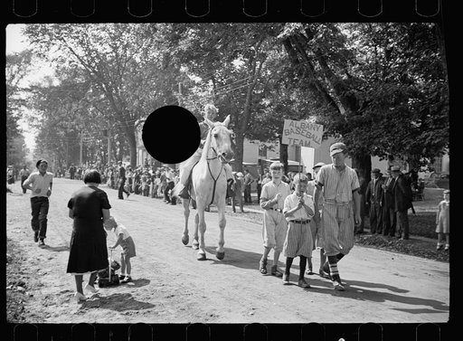 Untitled photo, possibly related to: Parade at the fair, Albany, Vermont