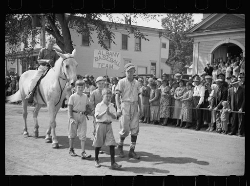 Untitled photo, possibly related to: Parade at the fair, Albany, Vermont