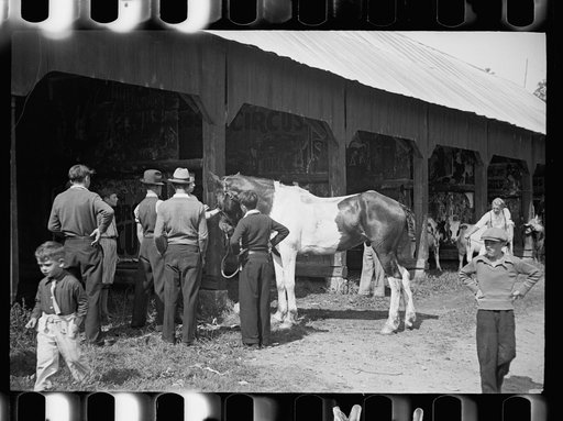 Untitled photo, possibly related to: Parade at the fair, Albany, Vermont