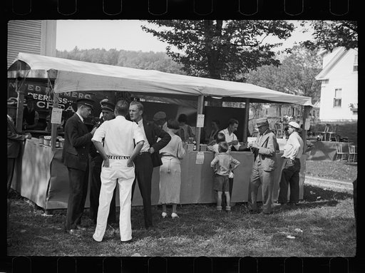 Untitled photo, possibly related to: Parade at the fair, Albany, Vermont