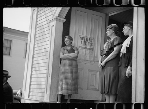 Untitled photo, possibly related to: Community hall at the fair, Albany, Vermont