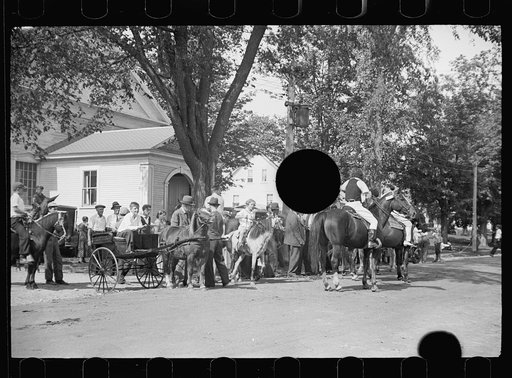 Untitled photo, possibly related to: Horse judging at the fair, Albany, Vermont
