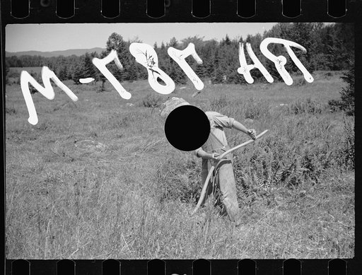 Untitled photo, possibly related to: Farm boy and horse east of Lowell, Vermont