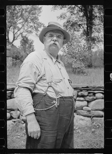 Untitled photo, possibly related to: Mr. Forrest Carpenter, a handyman, Eden Mills, Vermont