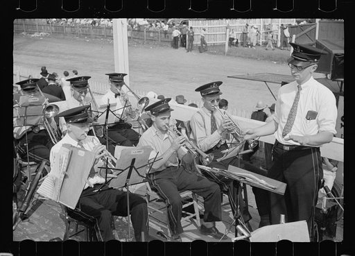 Band at the annual fair, Morrisville, Vermont