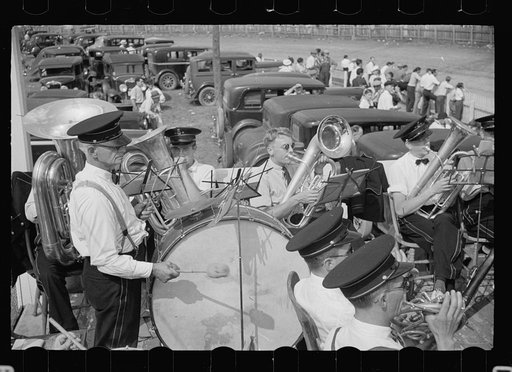 Untitled photo, possibly related to: Scene at the annual fair, Morrisville, Vermont