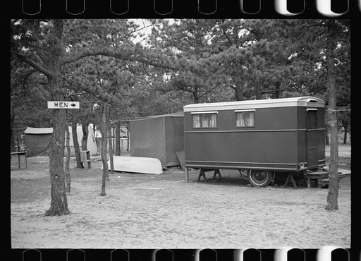 Untitled photo, possibly related to: Scenes at the auto trailer camp, Dennis Port, Massachusetts