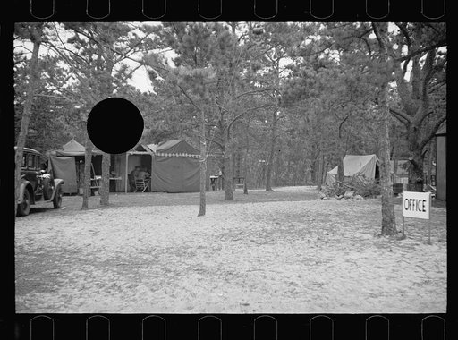 Untitled photo, possibly related to: Scenes at the auto trailer camp, Dennis Port, Massachusetts
