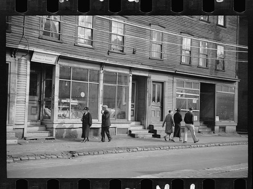 Main street in the French section, west of river, Amoskeag, Manchester, New Hampshire