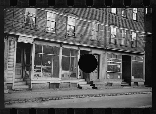 Untitled photo, possibly related to: Main street in the French section, west of river, Amoskeag, Manchester, New Hampshire