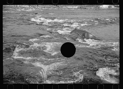 Untitled photo, possibly related to: Amoskeag dam with hydroelectric plant in the distance, New Hampshire