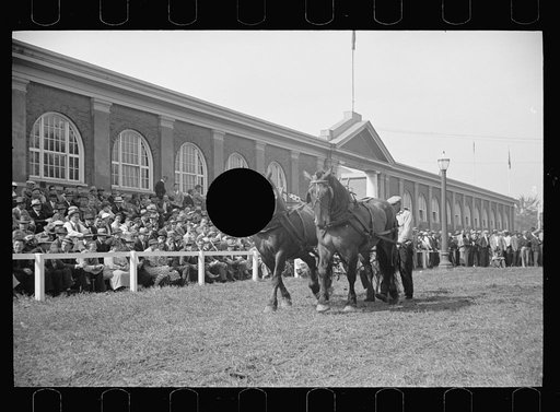 Untitled photo, possibly related to: The dynamometer used in the horse-pulling contest, Eastern States Fair, Springfield, Massachusetts