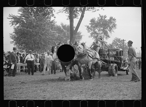 Untitled photo, possibly related to: The dynamometer used in the horse-pulling contest, Eastern States Fair, Springfield, Massachusetts