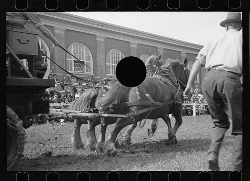 Untitled photo, possibly related to: The dynamometer used in the horse-pulling contest, Eastern States Fair, Springfield, Massachusetts