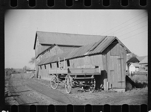 Untitled photo, possibly related to: Corn crib on H.S. Wimmer farm, Butztown, Pennsylvania, Northampton farm site