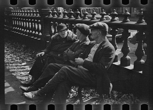 Untitled photo, possibly related to: Public park scene, Manchester, New Hampshire