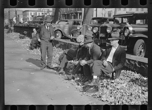 Untitled photo, possibly related to: Public park scene, Manchester, New Hampshire