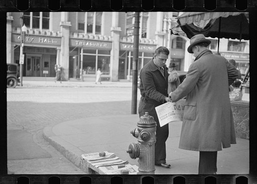 Street corner, Manchester, New Hampshire