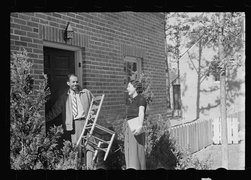 Young couple moving in at Newport News Homesteads, Virginia