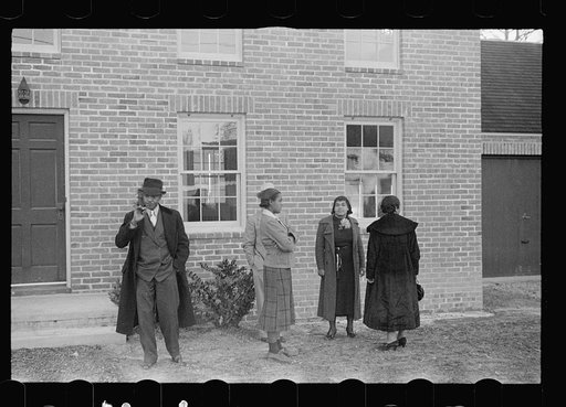 Untitled photo, possibly related to: Housing project for Negroes, Newport News, Virginia (vicinity). Row of finished homes