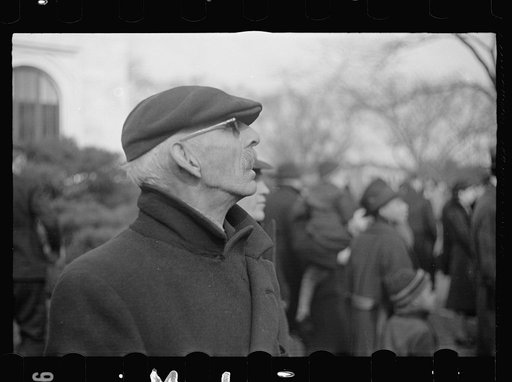 Untitled photo, possibly related to: Spectator at fire, Washington, D.C.