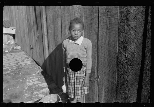 Untitled photo, possibly related to: Girl in Washington, D.C. slum area