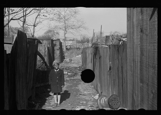 Untitled photo, possibly related to: Girl in Washington, D.C. slum area