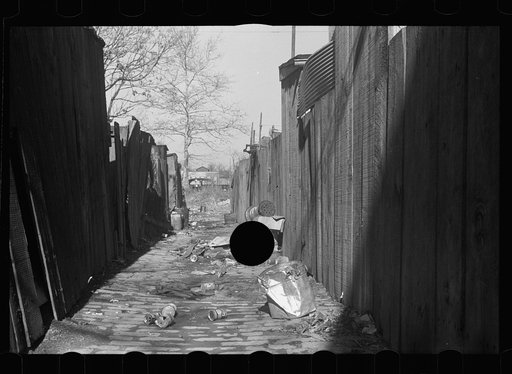 Untitled photo, possibly related to: Girl in Washington, D.C. slum area