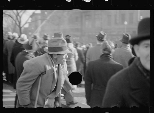 Untitled photo, possibly related to: Spectators at fire, Washington, D.C.