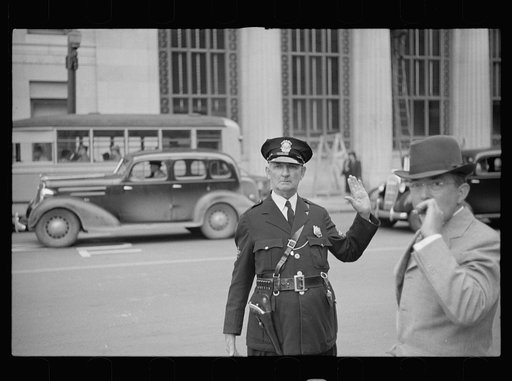 Traffic cop, Greensboro, North Carolina