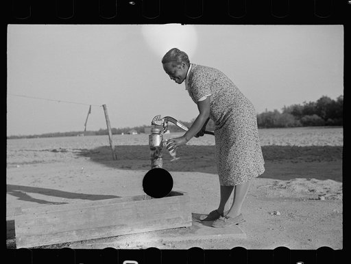 Untitled photo, possibly related to: Wife of resettled farmer, Roanoke Farms, North Carolina