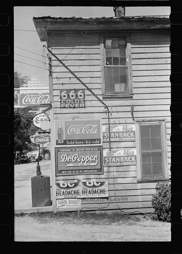 Side of a store, Halifax, North Carolina