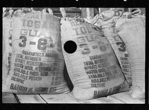 Untitled photo, possibly related to: Fertilizer on truck, Enfield, North Carolina