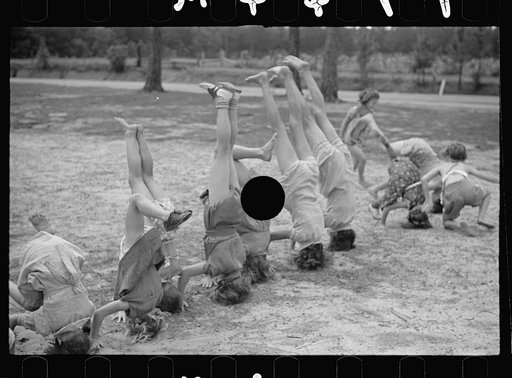 Untitled photo, possibly related to: Playground scene at the Irwinville School, Georgia