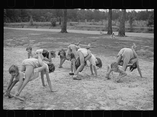 Playground scene at the Irwinville School, Georgia