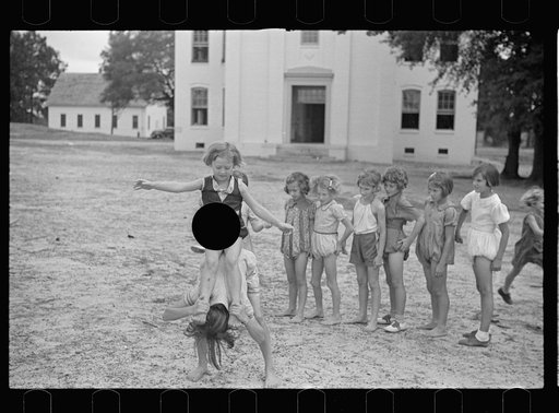 Untitled photo, possibly related to: Playground scene at the Irwinville School, Georgia