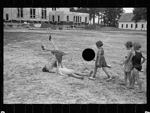 Untitled photo, possibly related to: Playground scene at the Irwinville School, Georgia