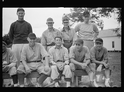 Untitled photo, possibly related to: Ball team at Irwinville Farms, Georgia