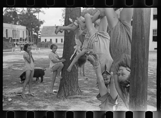 Untitled photo, possibly related to: Playground scene. Irwinville school, Georgia