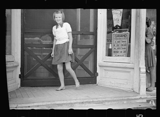 Untitled photo, possibly related to: Farmer outside the cooperative store. Irwinville, Georgia