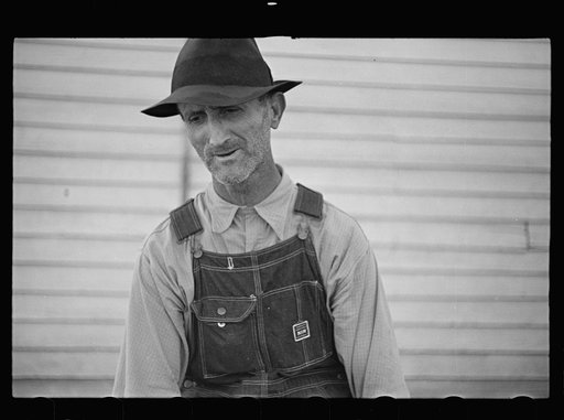 Untitled photo, possibly related to: Farmer outside the cooperative store. Irwinville, Georgia