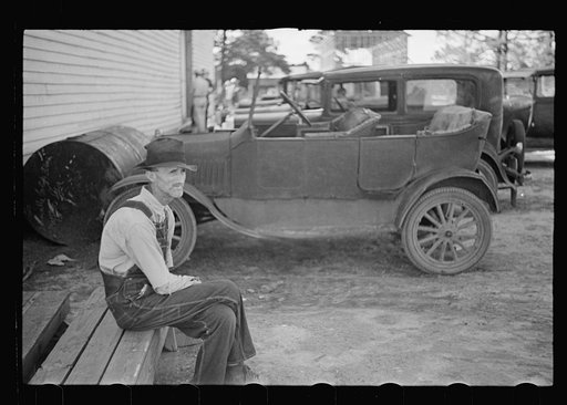Farmer outside the cooperative store. Irwinville, Georgia