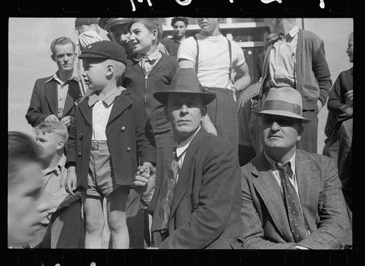 Untitled photo, possibly related to: Waiting for the parade to pass, Cincinnati, Ohio