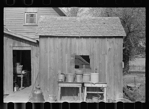 Rear of Negro tenant farmer's home. Kansas