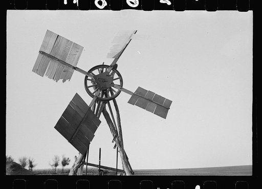 Homemade windmill, Nebraska