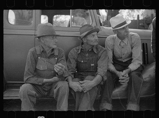 Farmers at the auction sale, Oskaloosa, Kansas