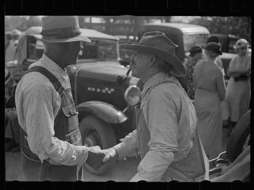 Farmers at the auction. Oskaloosa, Kansas