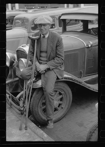 War veteran who sells pencils, Omaha, Nebraska